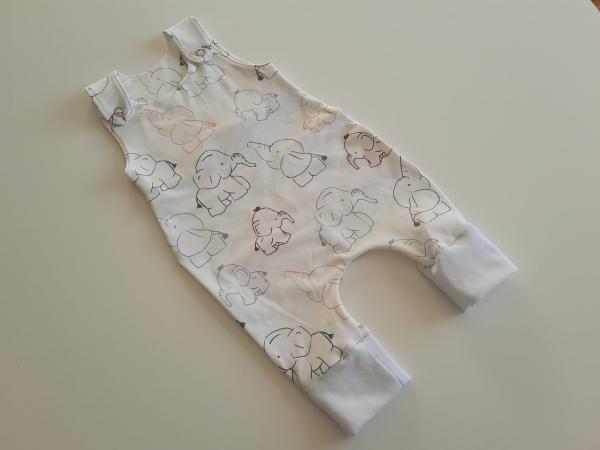 Strampler Elefanten Weiss 5